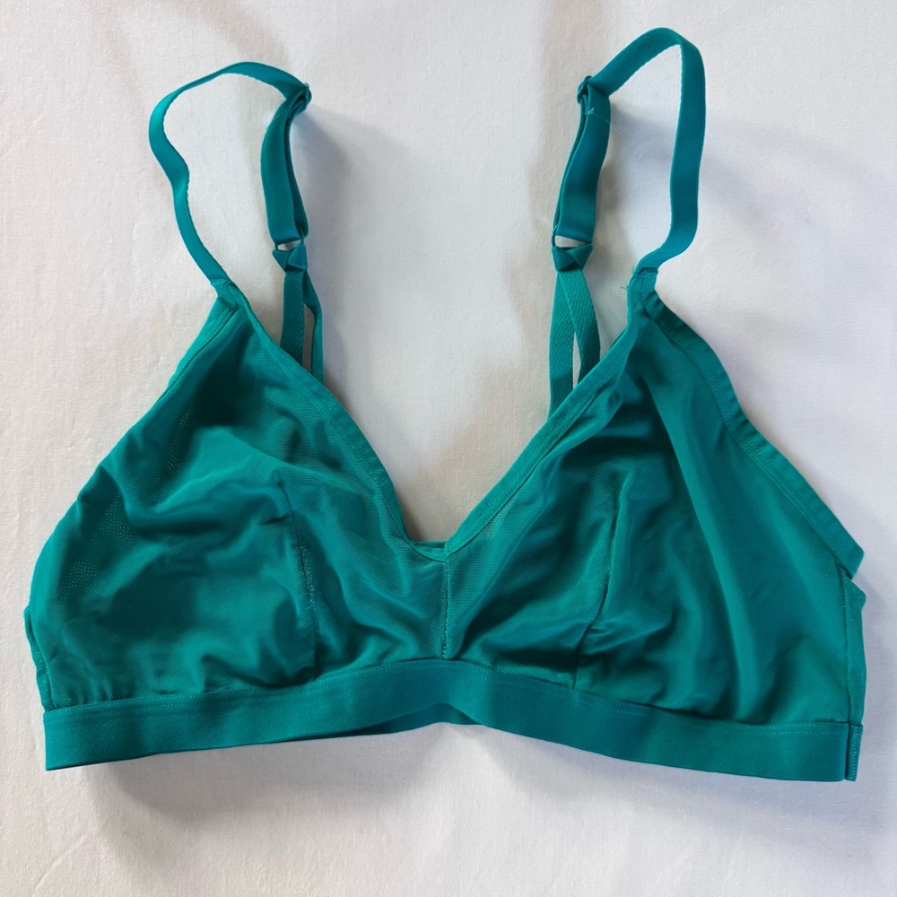 Auden NWOT Bralette, Teal, Size XL